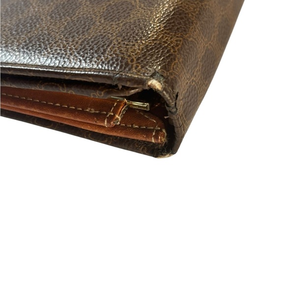Vintage Céline Macadam Wallet Brown Triomphe Canvas & Leather - Picture 6 of 12